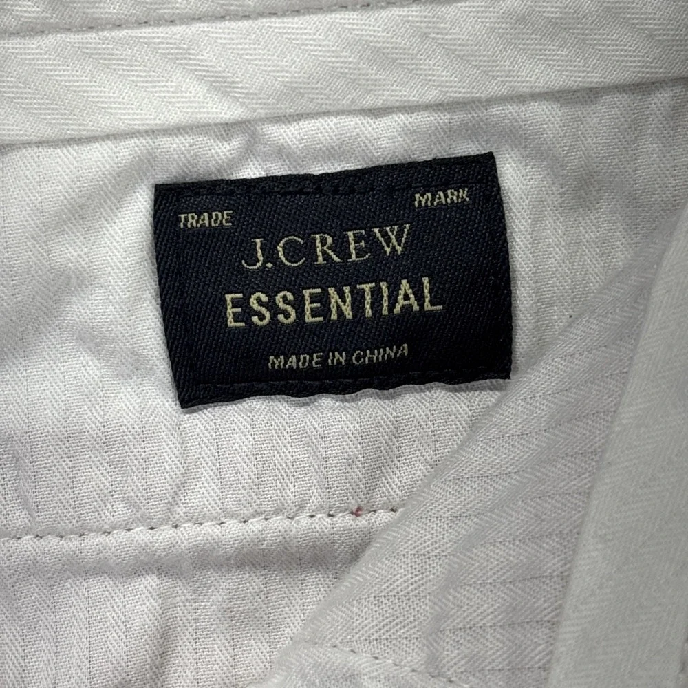 J Crew Essential Pants Mens 34x35 Pink Salmon Slim Chino Straight Preppy Office